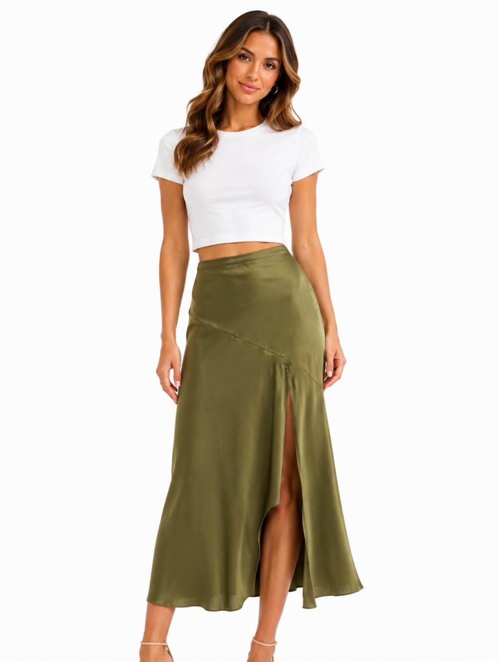 Blu Pepper Skirt | S | Olive Green